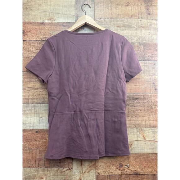 Express Mauve Short Sleeve Twist Front Top M - Picture 6 of 6